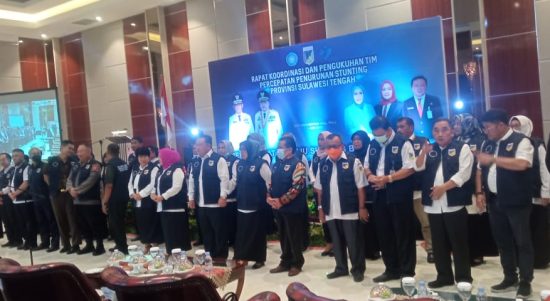 Pemprov Sulteng Kukuhkan 75 Orang Tim Percepatan Penurunan Stunting Sulteng
