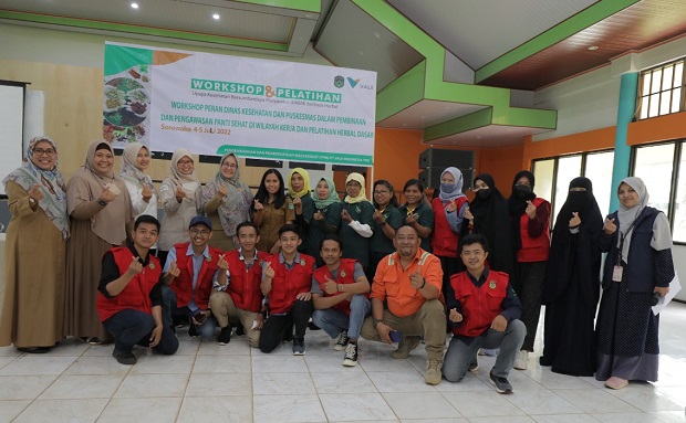 PT Vale Sinergi Dinkes Gencarkan Literasi Tanaman Herbal