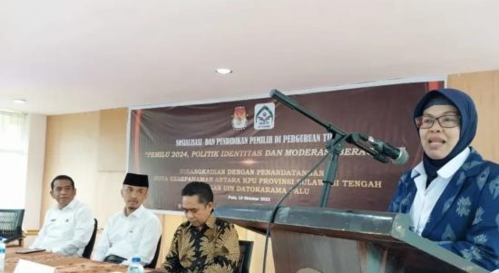 KPU Sulteng Sosialisasi Pendidikan Pemilu pada Mahasiswa UIN