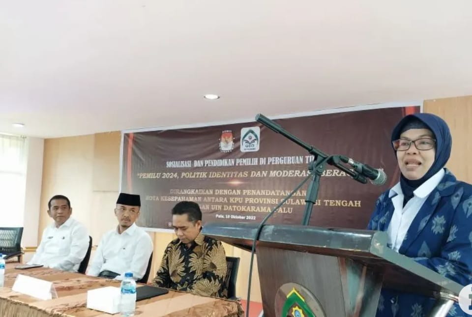 KPU Sulteng Sosialisasi Pendidikan Pemilu pada Mahasiswa UIN