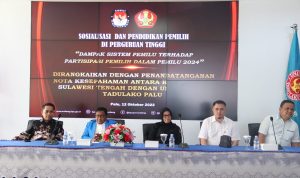 KPU Sulteng dan Untad Teken MoU Sukseskan Pemilu 2024