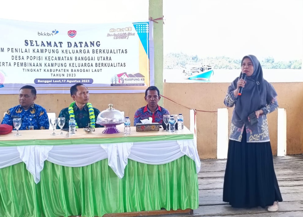 BKKBN Sulteng gelar penyuluhan terkait Stanting di Banggai Tengah.Foto : Istimewah