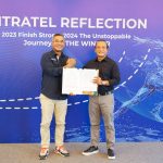 Direktur Utama Mitratel, Teddy Hartoko (kiri) dan Direktur Utama Finnet, Rakhmad Tunggal Afifuddin usai penandatanganan perjanjian kerja sama antara Finnet & Mitratel dalam penyedia layanan meterai elektronik (e-Meterai) dan tanda tangan elektronik (e-Sign) untuk aplikasi terintegrasi milik Mitratel, di Jakarta beberapa waktu lalu. Foto : Istimewah