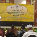 Ketua Golkar Kota Palu, Muhlis U Aca,memberikan sambutan . Foto : Istimewah