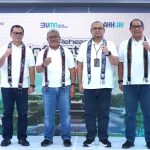 Dari kiri ke kanan : VP Network/IT Strategy, Technology & Architecture, Ermono Liman Prabowo; Direktur Network & IT Solution Telkom, Herlan Wijanarko; EGM Digital Infrastructure Development, Cholis Safrudin; dan EVP Telkom Regional VI, Rachmad Dwi Hartanto saat rehearsal test kesiapan gelaran infrastruktur telekomunikasi IKN di Balikpapan, Rabu (17/7/2024) . Foto : Istimewa