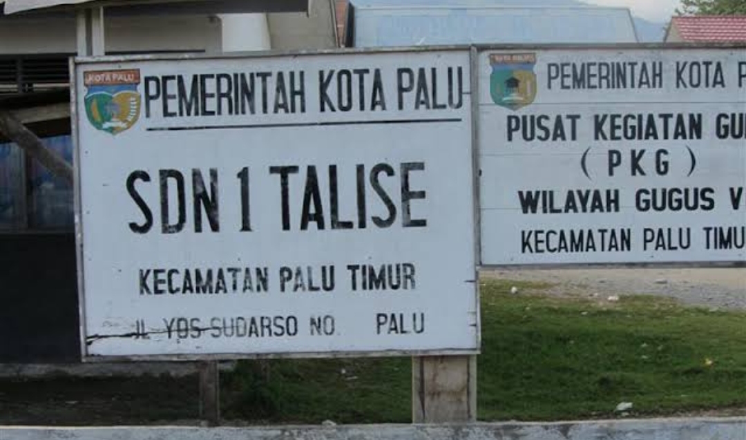 Alamat SDN 1 Talise di Jalan L komodo gedung lama.Foto : Istimewa