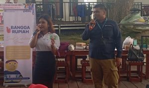 Bank Indonesia Memberikan pencerahan kepada emak - emak di milad perempuan peduli palu. Jumat (21/2/2025). Foto : Hafsa